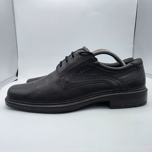 ECCO Helsinki Mens Size 9.5 Black Plain Toe Dress Shoes Oxford Work Wear Casual main image 8